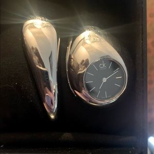 Vintage Calvin Klein Watch.  Silver tone.